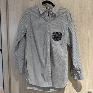 Veronica Beard Oversize Button Down (Size 4 Great Condition)